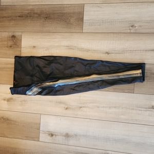 Spanx metallic stripe legging